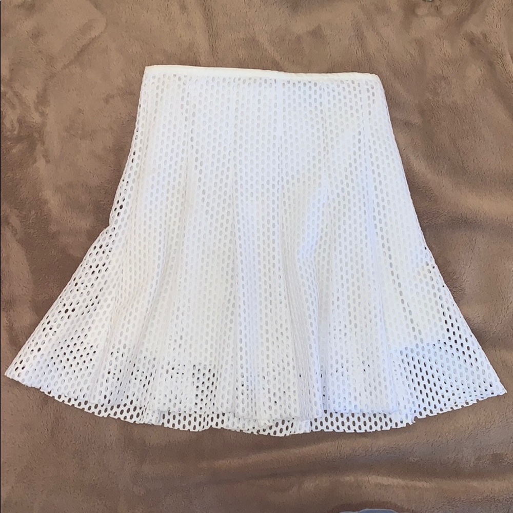 Sandro Mesh Mini Skater Skirt